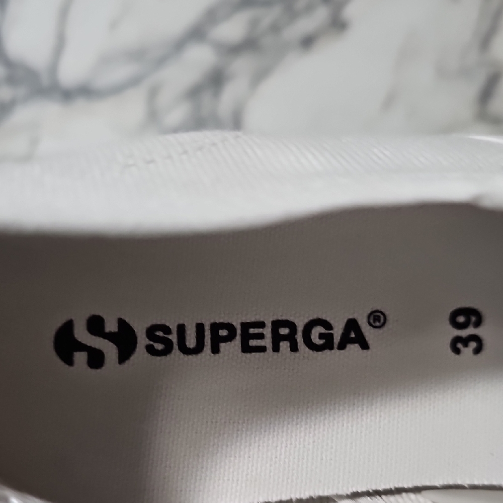 NWB - Superga Women's Classic White Platform Sneakers Size 8W - Picture 5 of 6